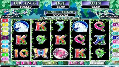 Enchanted Garden Slots, Real Money Slot Machine.